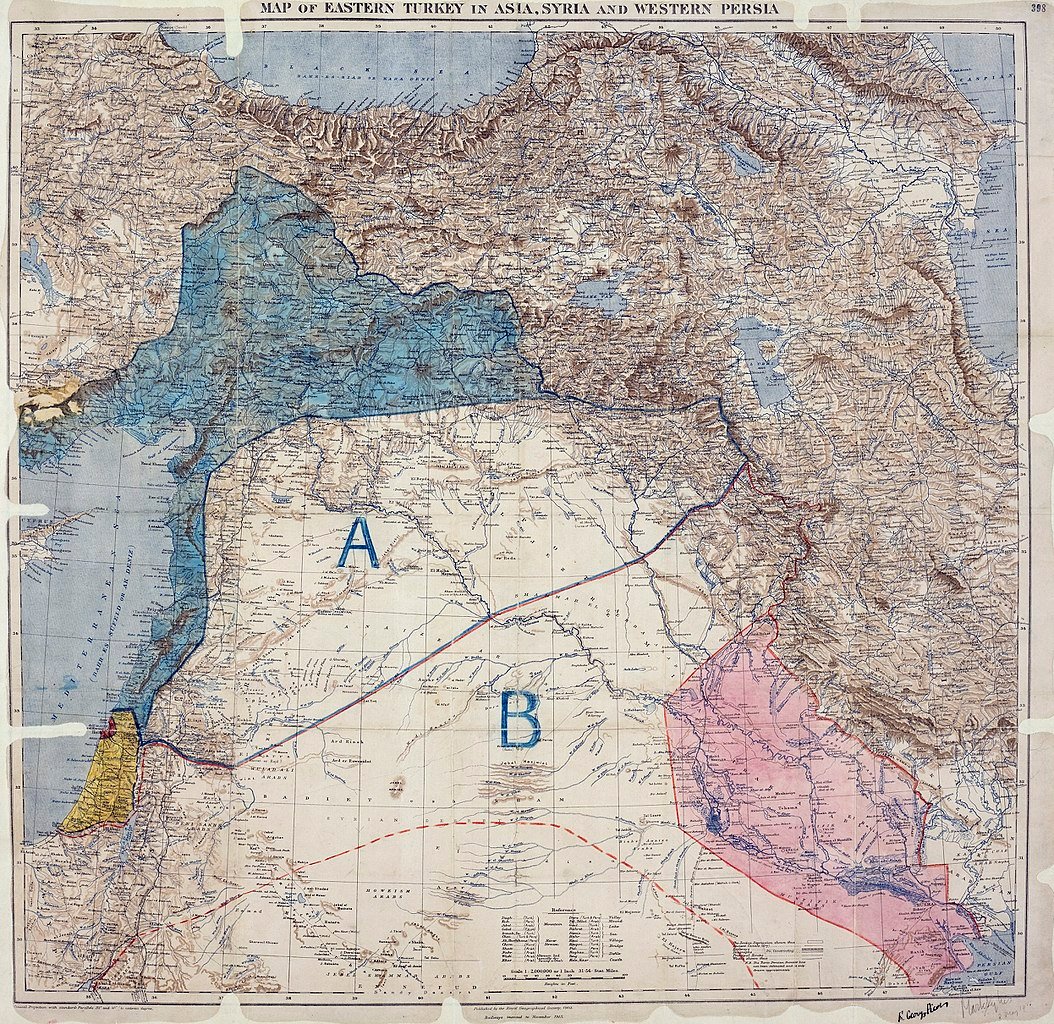 Sykes Picot Map